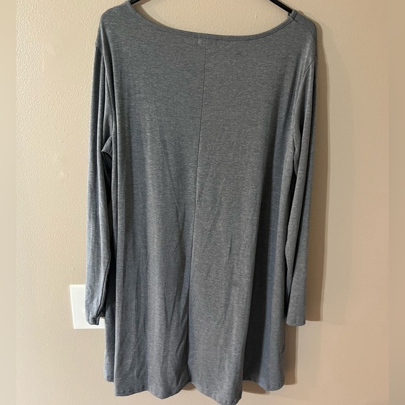 Women’s Long Sleeved Layered Gray Tunic - XL - Picture 5 of 12